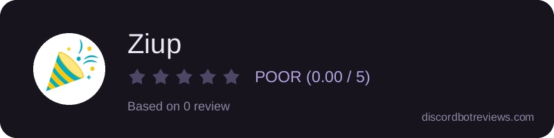 Rating widget preview for Ziup