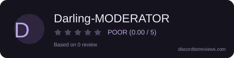Rating widget preview for Darling-MODERATOR