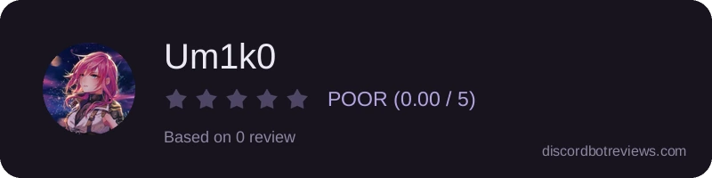 Rating widget preview for Um1k0