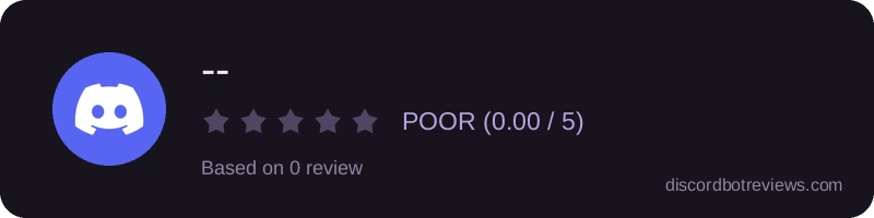 Rating banner for --