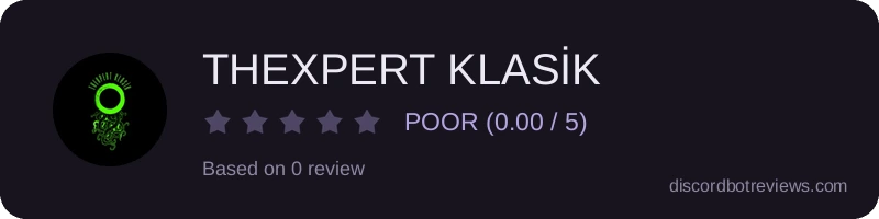 Rating widget preview for THEXPERT KLASİK