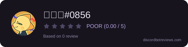 Rating widget preview for 마쵸봇#0856