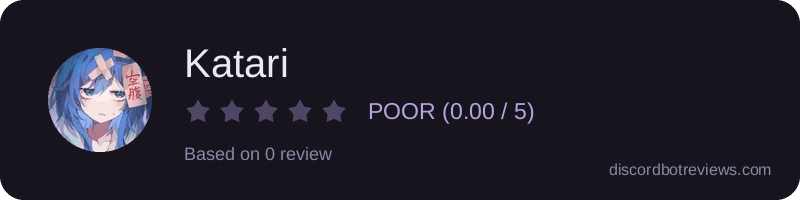 Rating widget preview for Katari