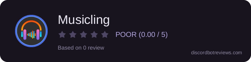 Rating widget preview for Musicling
