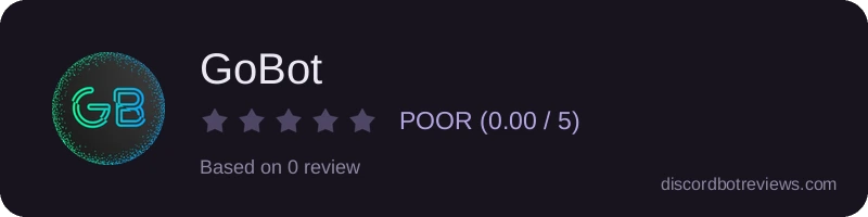 Rating widget preview for GoBot