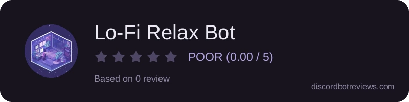 Rating banner for Lo-Fi Relax Bot