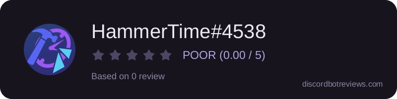 Rating widget preview for HammerTime#4538
