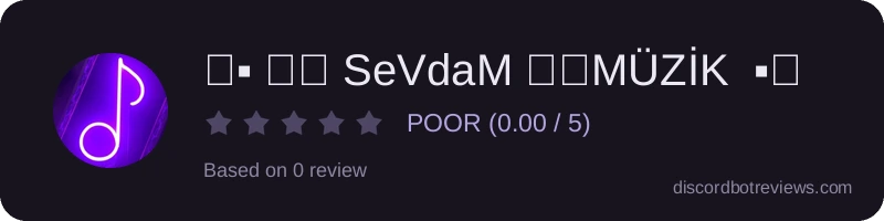 Rating widget preview for ⫷▪ ❗『 SeVdaM 』❗MÜZİK  ▪⫸