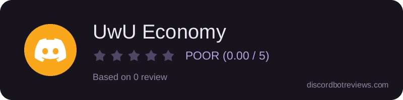 Rating widget preview for UwU Economy