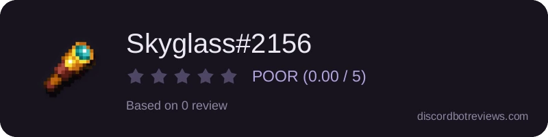 Rating widget preview for Skyglass#2156