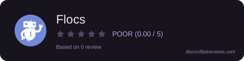Rating widget preview for Flocs