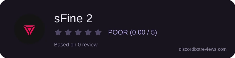 Rating banner for sFine 2