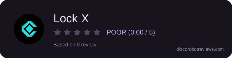Rating widget preview for Lock X