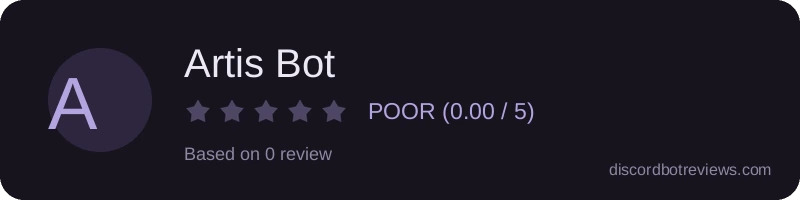 Rating banner for Artis Bot