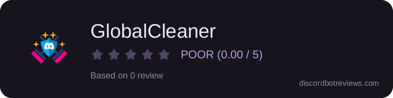 Rating widget preview for GlobalCleaner