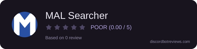 Rating banner for MAL Searcher
