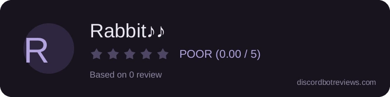 Rating banner for Rabbit♪♪ 