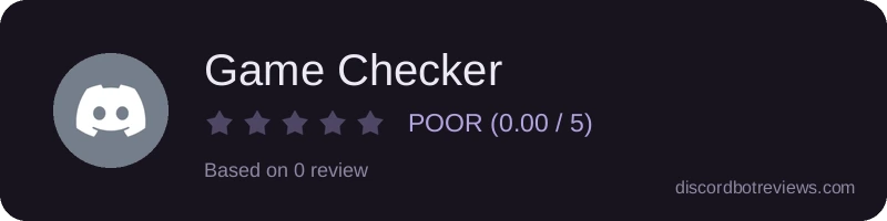 Rating banner for Game Checker