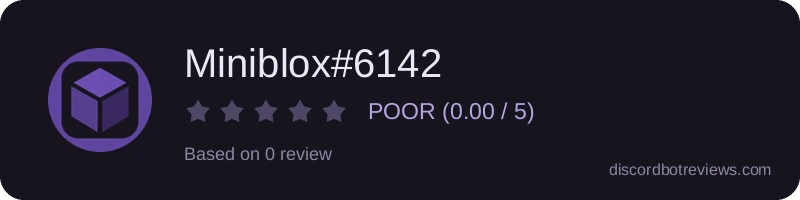 Rating widget preview for Miniblox#6142