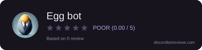 Rating widget preview for Egg bot