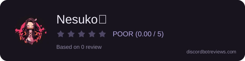 Rating banner for Nesuko✨