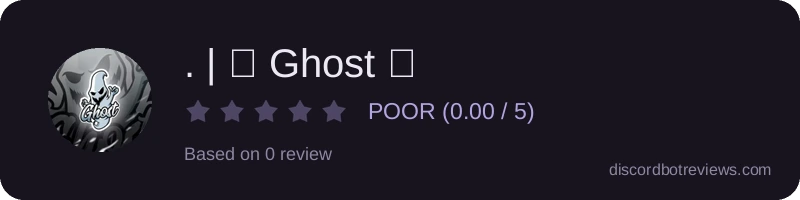 Rating widget preview for . | ✯ Ghost ✯