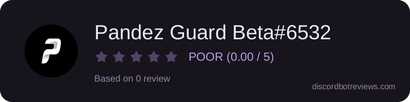 Rating widget preview for Pandez Guard Beta#6532