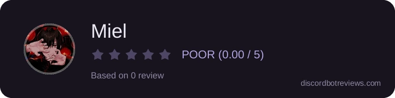 Rating widget preview for Miel