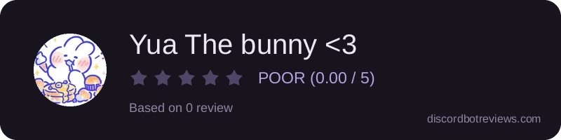 Rating widget preview for Yua The bunny <3