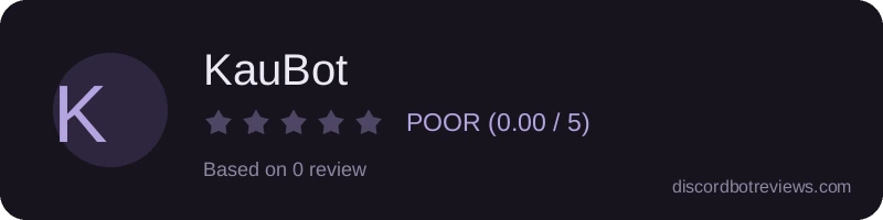 Rating widget preview for KauBot