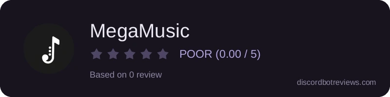 Rating widget preview for MegaMusic
