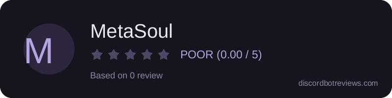 Rating widget preview for MetaSoul