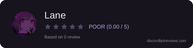 Rating widget preview for Lane