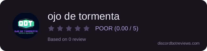 Rating widget preview for ojo de tormenta