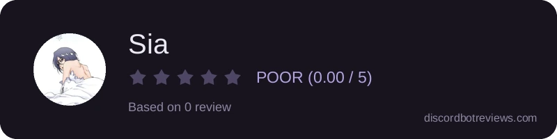 Rating banner for Sia