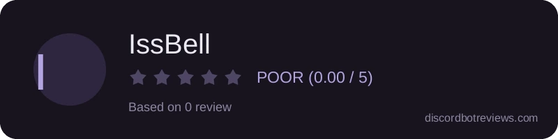Rating widget preview for IssBell