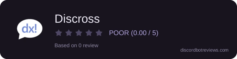 Rating widget preview for Discross
