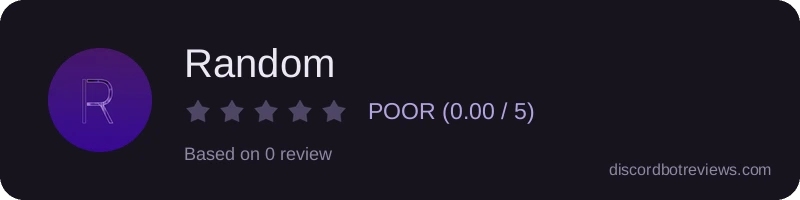 Rating widget preview for Random