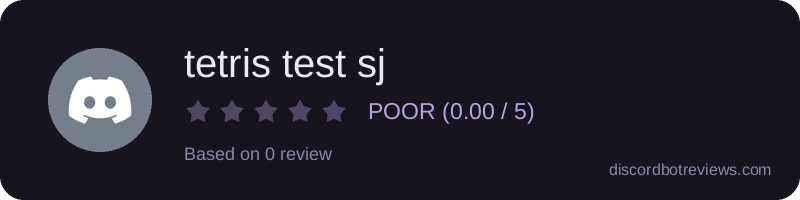 Rating widget preview for tetris test sj