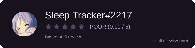Rating widget preview for Sleep Tracker#2217