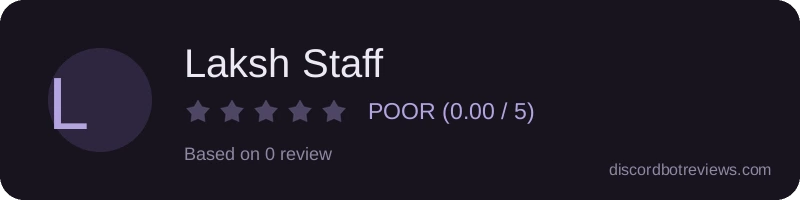 Rating banner for Laksh Staff