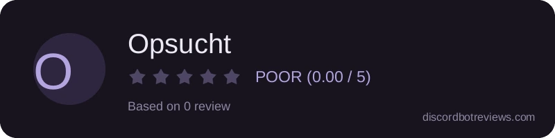 Rating widget preview for Opsucht