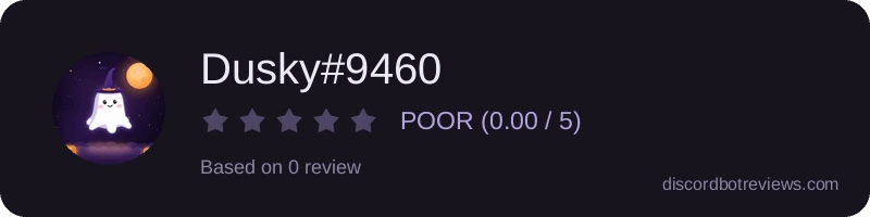 Rating widget preview for Dusky#9460