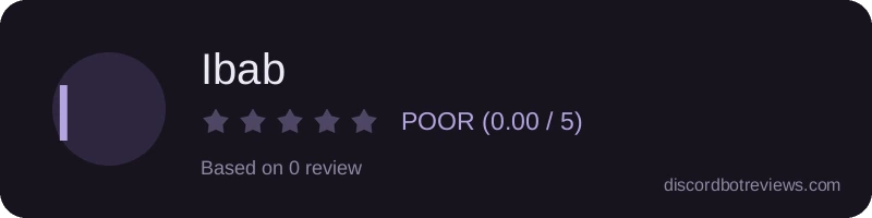 Rating widget preview for Ibab