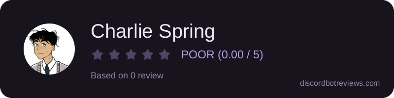 Rating widget preview for Charlie Spring