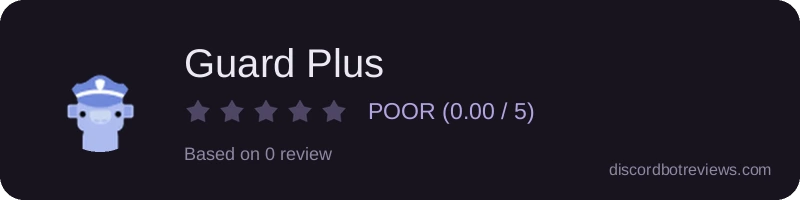 Rating widget preview for Guard Plus