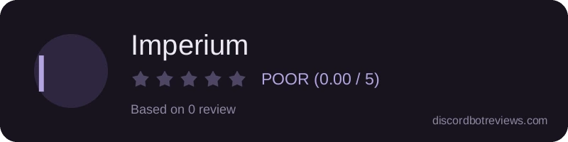 Rating widget preview for Imperium