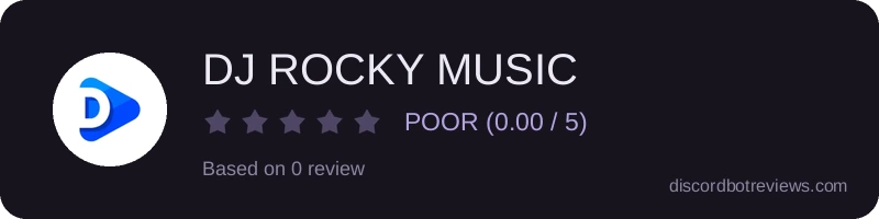Rating widget preview for DJ ROCKY MUSIC
