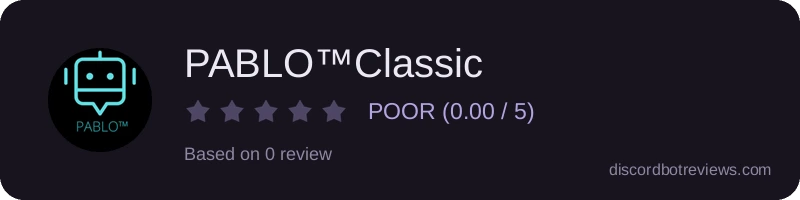 Rating widget preview for PABLO™Classic