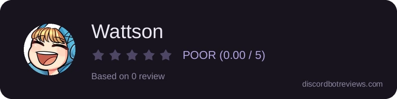 Rating widget preview for Wattson